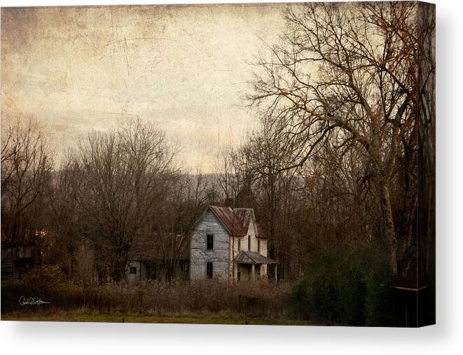 House Canvas Print featuring the photograph Time Gone By by Carol Erikson