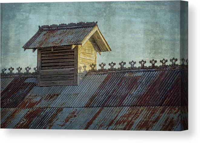 Barn Canvas Print featuring the photograph Tin Roof by Wayne Meyer