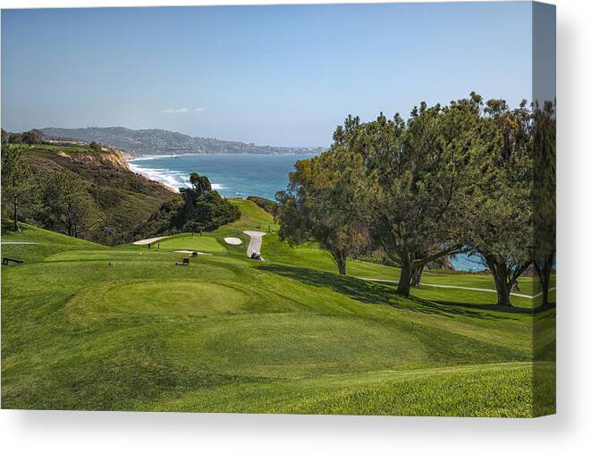 3scape Canvas Print featuring the photograph Torrey Pines Golf Course North 6th Hole by Adam Romanowicz