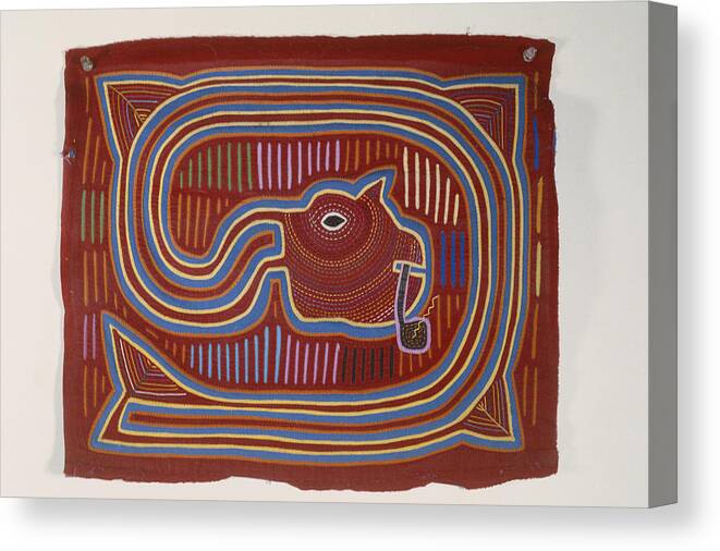 Art Canvas Print featuring the photograph Traditional Mola Design by Gary Retherford