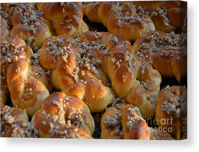 Bakery Canvas Print featuring the photograph Traditional sweet bakery by Ramona Matei