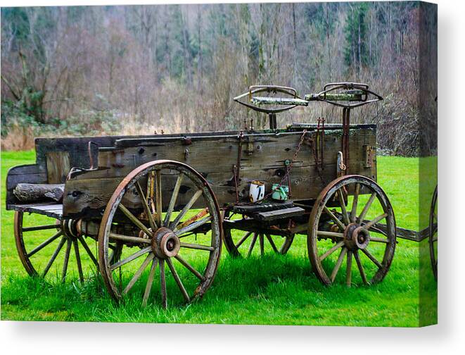 Trailer Canvas Print featuring the photograph Trailer for Sale or Rent unframed by Tikvah's Hope