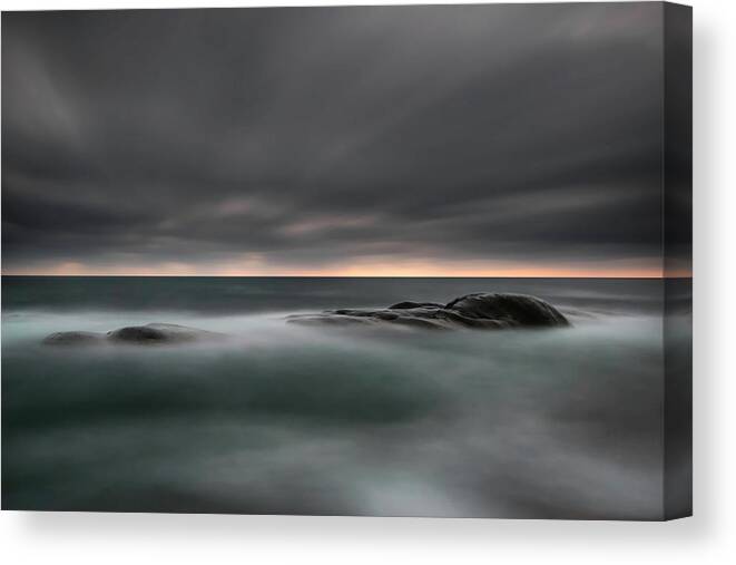 Landscape Canvas Print featuring the photograph Tranquility by Christian Lindsten