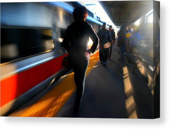 Train Canvas Print featuring the photograph Tripping by Diana Angstadt