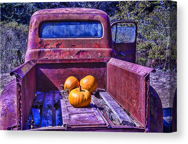 Truck Canvas Print featuring the photograph Truck Bed by Garry Gay