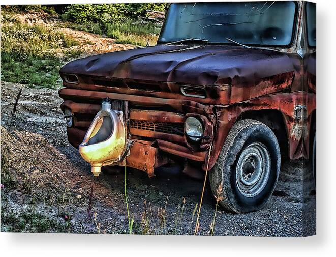 Ron Roberts Canvas Print featuring the photograph Truck with benefits by Ron Roberts