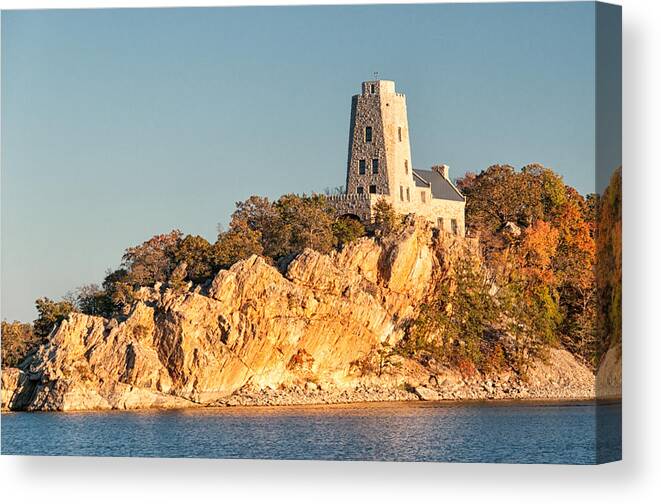 Ardmore Oklahoma Canvas Print featuring the photograph Tucker Tower by Victor Culpepper