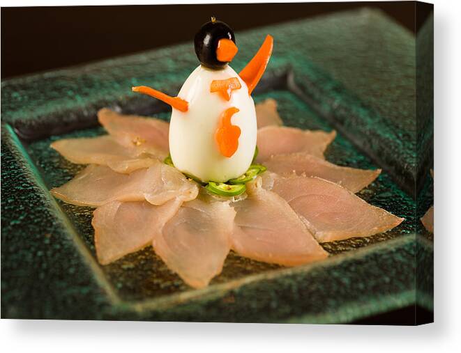 Asian Canvas Print featuring the photograph Tuna Appetizer by Raul Rodriguez