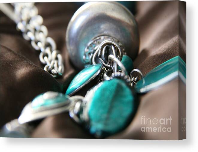 Jewels Canvas Print featuring the photograph Turquoise and silver by Lynn England