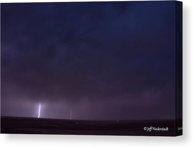 Storms Canvas Print featuring the photograph Twice as nice by Jeff Niederstadt