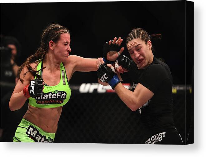 Event Canvas Print featuring the photograph Ufc 183 Tate V Mcmann by Jeff Bottari/zuffa Llc