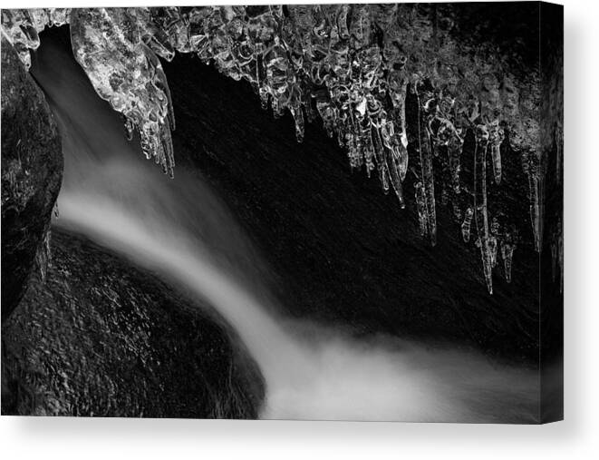 Abenteuer Canvas Print featuring the photograph Under The Ice by Andreas Levi