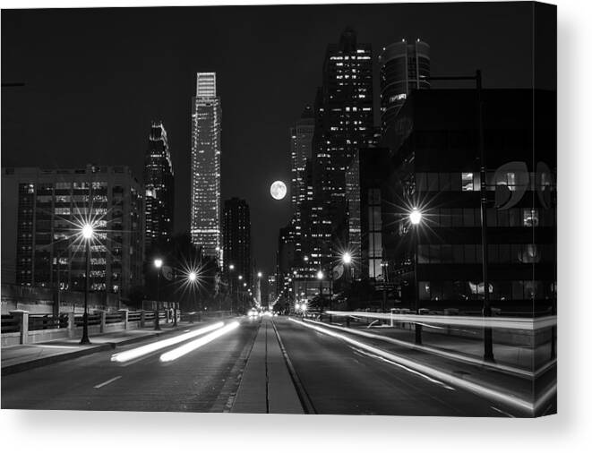 Long Exposure Canvas Print featuring the photograph Under the stars by Rob Dietrich