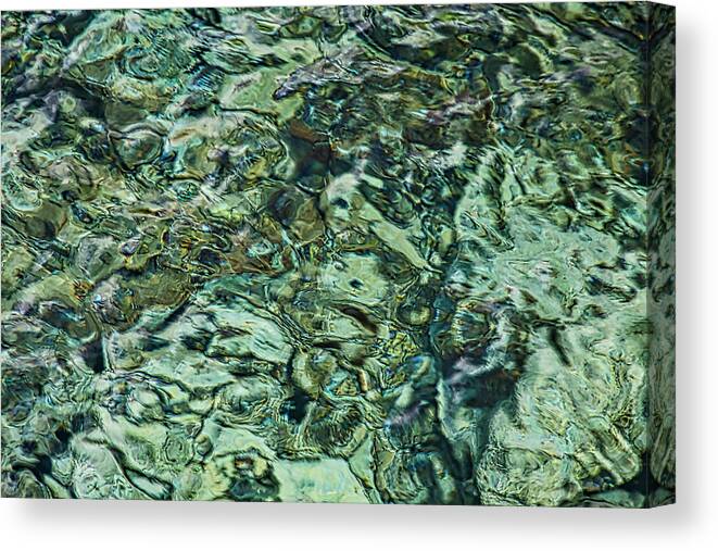 Croatia Canvas Print featuring the photograph Underwater Rocks - Adriatic Sea by Stuart Litoff