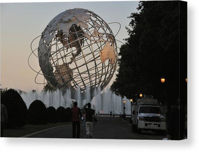 1964 Canvas Print featuring the photograph Unisphere I by Marianne Campolongo