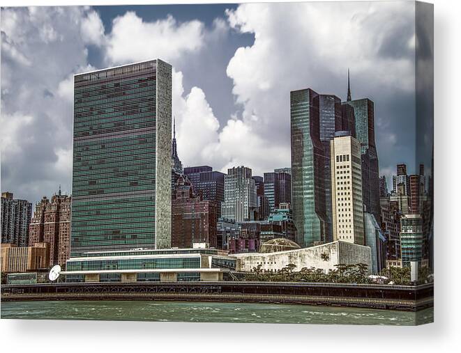 Fdr Canvas Print featuring the photograph United Nations by Theodore Jones