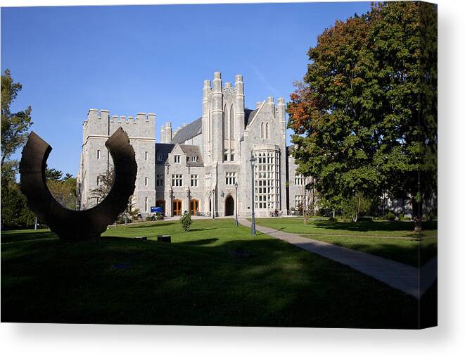 Hartford Canvas Print featuring the photograph University of Connecticut Law School in Hartford Connecticut by Carol M Highsmith