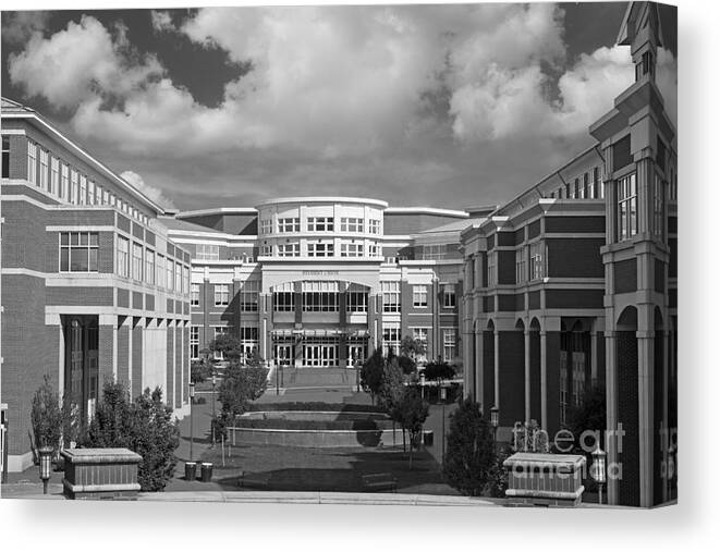 Charlotte Canvas Print featuring the photograph University of North Carolina at Charlotte Student Union by University Icons