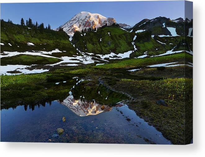 Alpine Canvas Print featuring the photograph UnTarnished View by Ryan Manuel