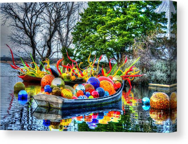 Boat Canvas Print featuring the photograph Up the Creek without a Paddle by Debbi Granruth