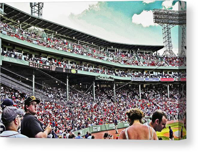 Red Sox Canvas Print featuring the photograph Upper Deck by Dennis Coates