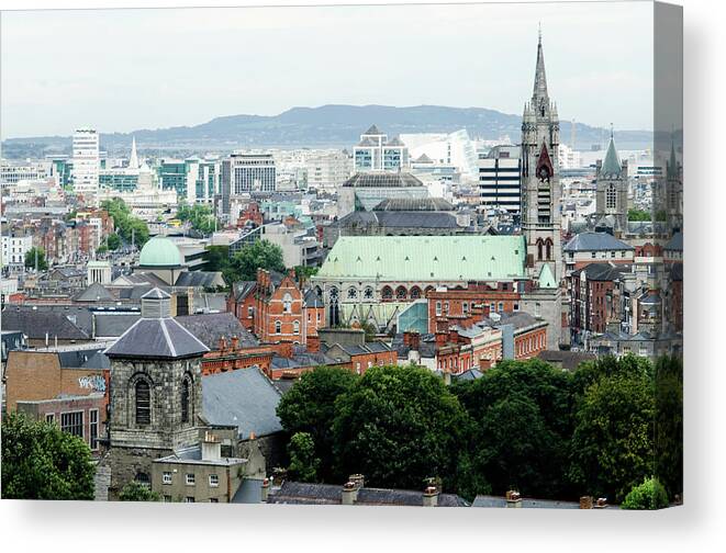 Dublin Canvas Print featuring the photograph Urban City Of Dublin by Megan Ahrens