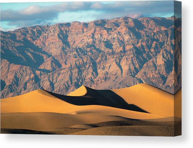 Scenics Canvas Print featuring the photograph Usa, California, Death Valley, Sand by Gary Weathers