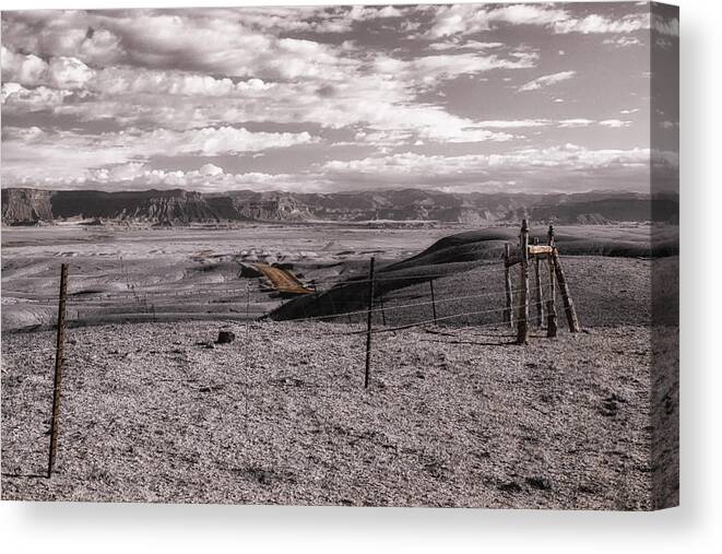 Utah Canvas Print featuring the photograph Utah Ranchland by Allan Van Gasbeck