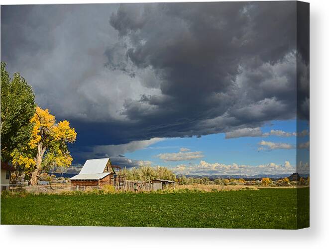  Canvas Print featuring the photograph Utah Storm 2 by Dana Sohr