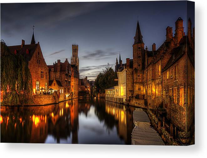 Bruges Canvas Print featuring the photograph Venice of the North by Ryan Wyckoff