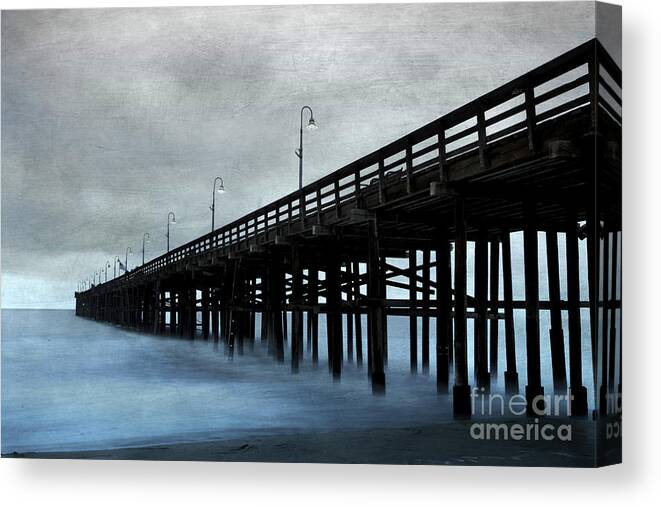 Ventura Pier Canvas Print featuring the photograph Ventura pier by Elena Nosyreva