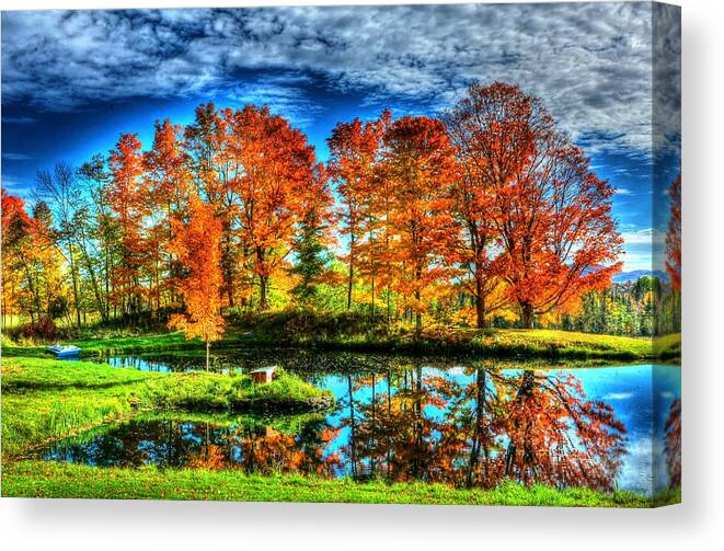 Autumn Canvas Print featuring the photograph Vermont Colors by John Nielsen