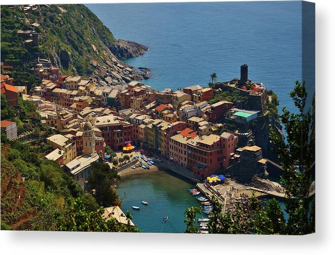 Vernazza Canvas Print featuring the photograph Vernazza - Cinque Terre by Dany Lison