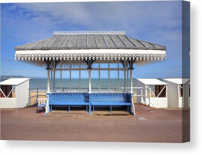 Victorian Canvas Print featuring the photograph Victorian Shelter - Weymouth by Joana Kruse