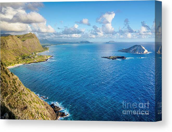 Makapuu Point Canvas Print featuring the photograph View from Makapuu Point by Aloha Art