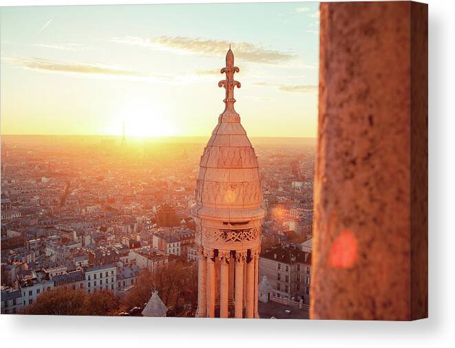 Tranquility Canvas Print featuring the photograph View From Sacre Coeur by Gustav Stening