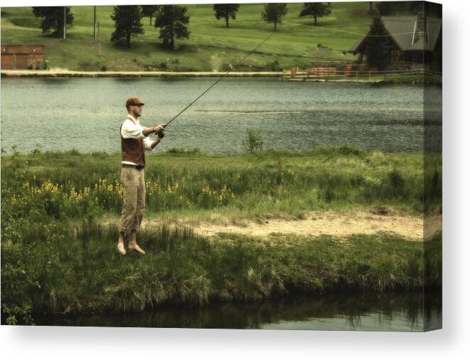 Vintage Fly Fishing Canvas Print