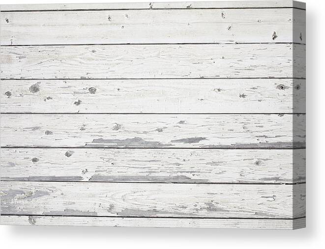 Caucasian Ethnicity Canvas Print featuring the photograph Vintage wood board texture background by Katsumi Murouchi