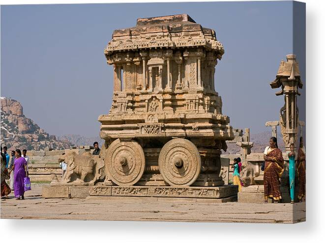 Architecture Canvas Print featuring the photograph Vitthala Temple by Maria Heyens