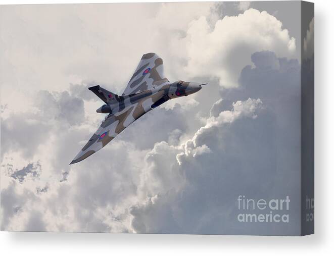 Avro Canvas Print featuring the digital art Vulcan Topside by Airpower Art