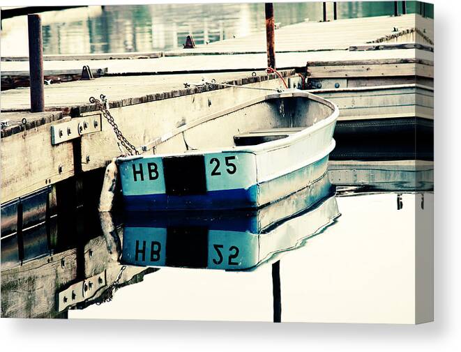 Boat Canvas Print featuring the photograph Waiting on a Friend by Deborah Penland