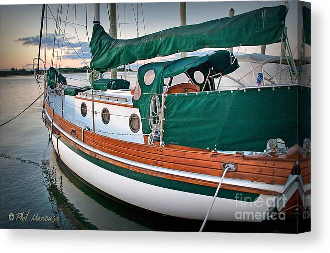 Sailboat Canvas Print featuring the photograph Waiting by Phil Mancuso