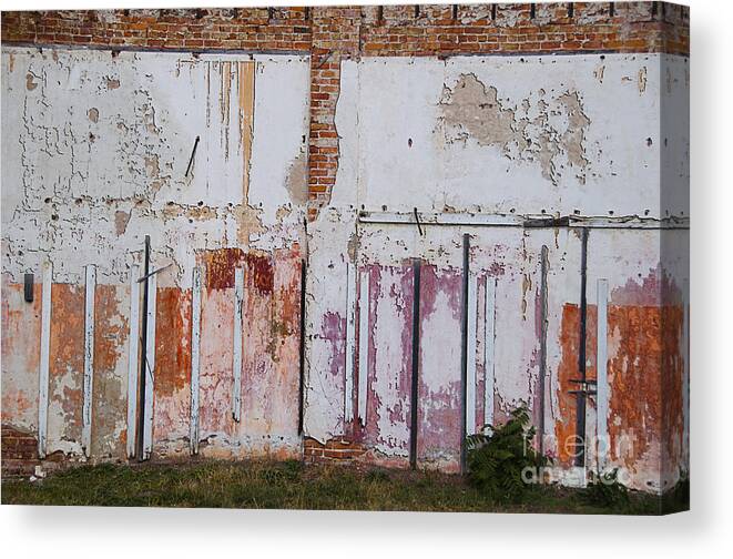 Wall Canvas Print featuring the photograph Wall of Colors by Terry Rowe