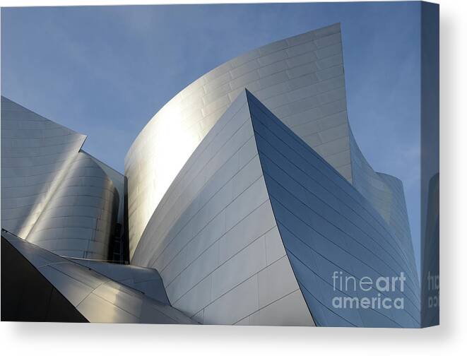 Frank Gehry Canvas Print featuring the photograph Walt Disney Concert Hall 14 by Bob Christopher