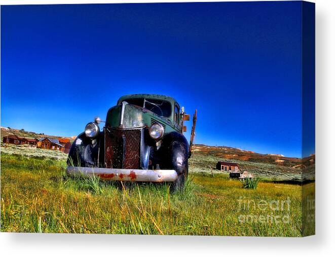 Truck Canvas Print featuring the photograph Wanna Ride - Bodie Ghost Town By Diana Sainz by Diana Raquel Sainz