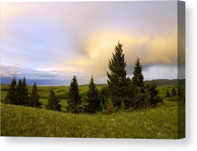 Waterton Lakes Canvas Print featuring the photograph Warm the Soul by Chad Dutson