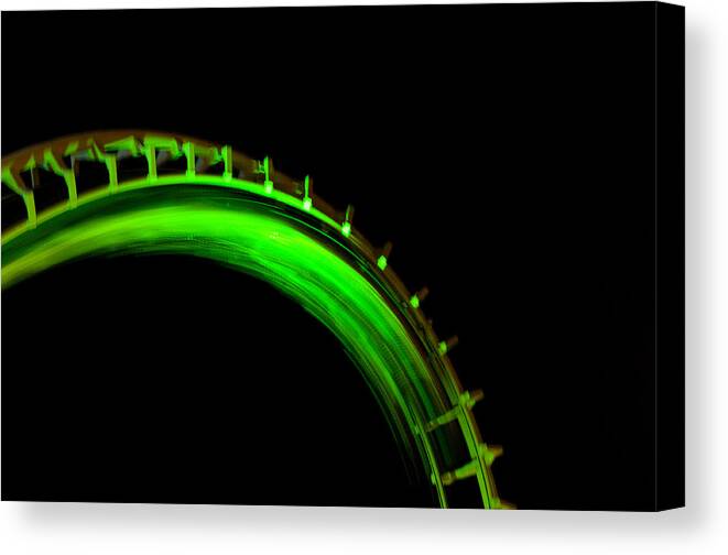 Roller Coaster Canvas Print featuring the photograph Warp Speed by Greg Graham