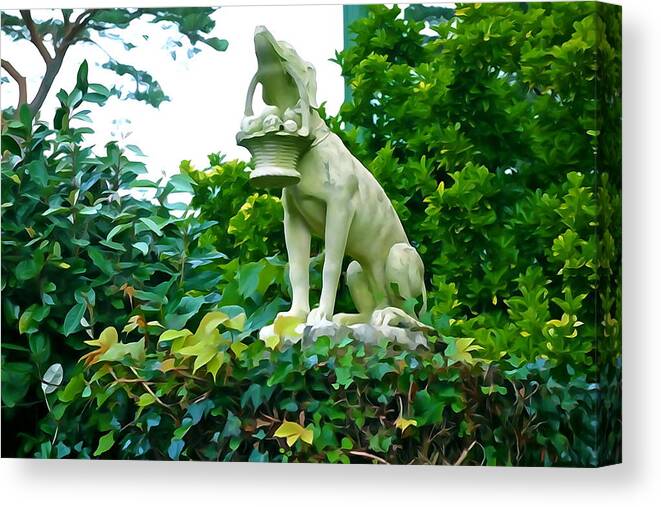 Guardian Canvas Print featuring the photograph Watch Dog by Norma Brock