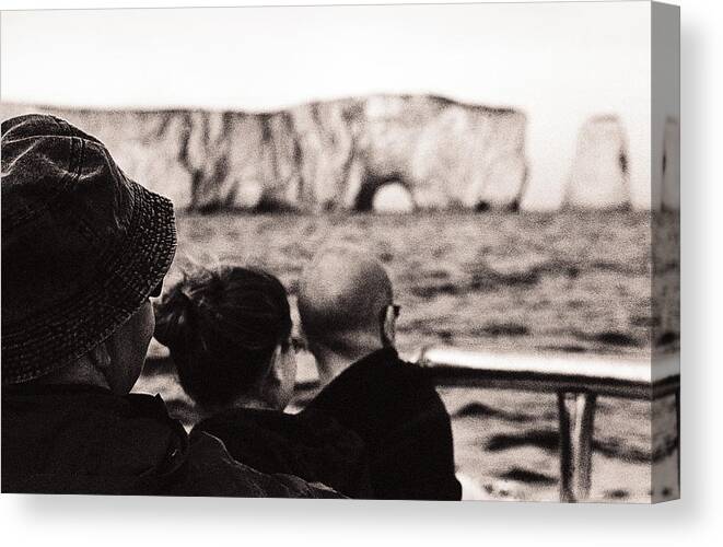 Lith Canvas Print featuring the photograph Watching Perce Rock by Arkady Kunysz