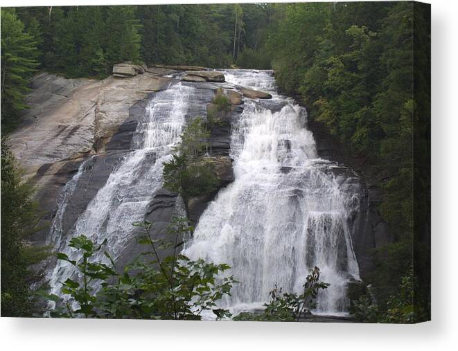 Water Canvas Print featuring the photograph Water Falls 2 by Jean Wolfrum